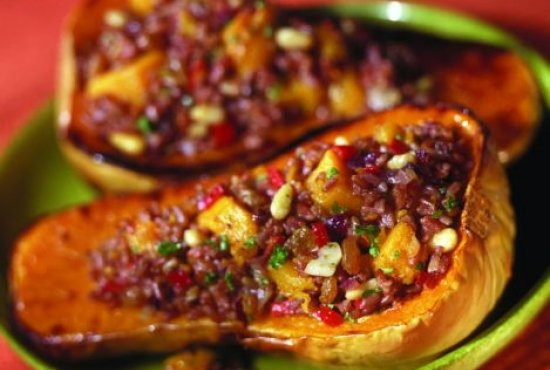 Baked Butternut Squash & Red Camargue Rice Pilaf - Pure Free From