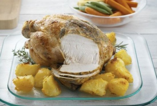 WHOLE ROAST CHICKEN WITH GARLIC AND HERB PURE SPREAD